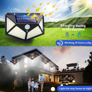 (10 Pack )Solar Power 100 LED Light PIR Motion Sensor Outdoor Security Lamp Wall Garden