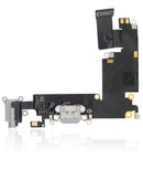 Charging Port Flex Cable Compatible For iPhone 6 Plus (Premium) (Silver)