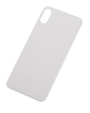 Back Glass Compatible For iPhone XS (No Logo / Large Camera Hole) (Silver)