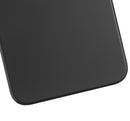 Back Glass Compatible For iPhone 11 (No Logo / Large Camera Hole) (Black)