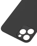 Back Glass Compatible For iPhone 12 Pro (No Logo / Large Camera Hole) (Graphite)