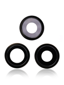 Back Camera Lens With Bracket Compatible For iPhone 12 Pro (Graphite) (Real Sapphire / Premium)