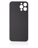 Back Glass Compatible For iPhone 12 Pro Max (No Logo / Large Camera Hole) (Silver)