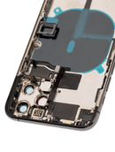 Back Housing W/ Small Components Pre-Installed Compatible For iPhone 11 Pro (Space Grey)