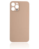 Back Glass Compatible For iPhone 12 Pro Max (No Logo / Large Camera Hole) (Gold)