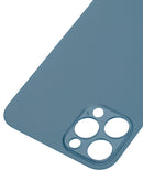 Back Glass Compatible For iPhone 12 Pro (No Logo / Large Camera Hole) (Pacific Blue)
