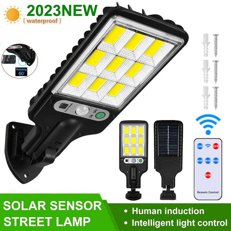 3Pack Outdoor Solar Wall Light LED Motion Sensor Bright Flood Street Lamp 3 Modes
