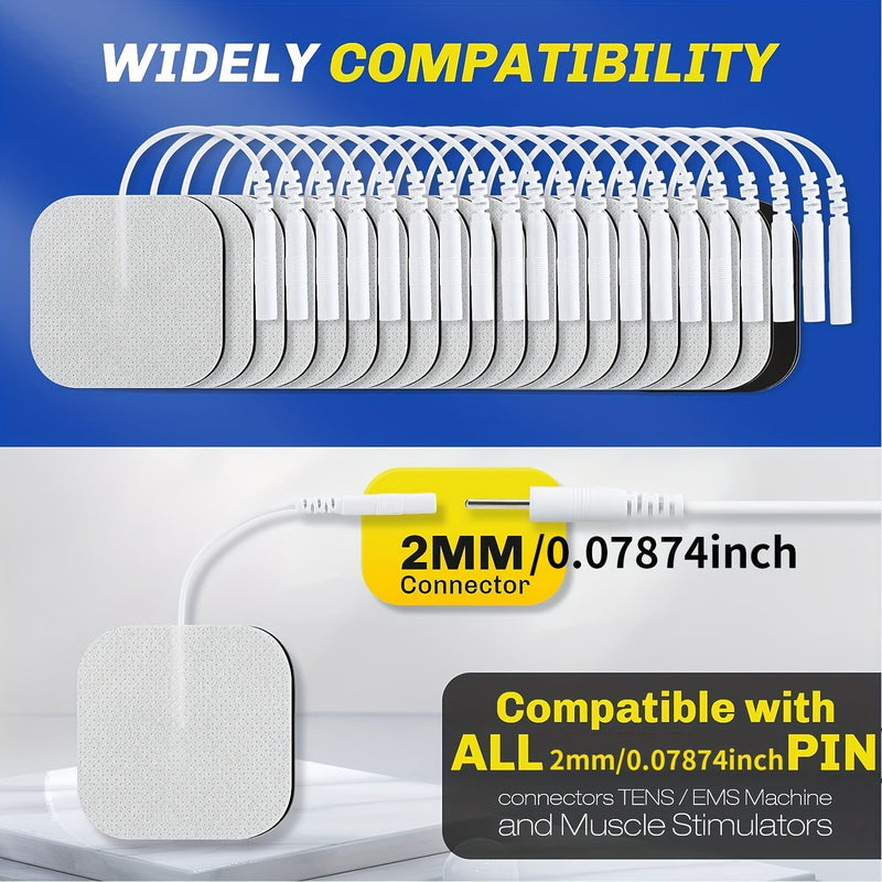 40 TENS Electrode Pads EMS Replacement Unit 7000 3000 2x2 Muscle Stimulator BULK