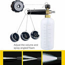 Foam Cannon with 1/4 Inch Quick Connector, 1 Liter, 5 Pressure Washer Nozzle Tips