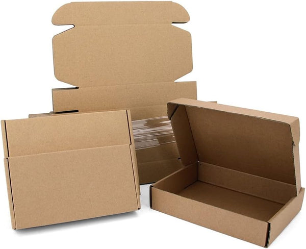 200 - 7 1/2 x 4 1/3 x 1 Brown Corrugated Shipping Mailer Packing Box Boxes