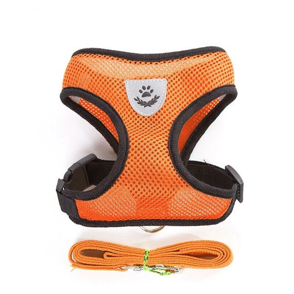 Mesh Padded Soft Puppy Pet Dog Harness Breathable Comfortable Many Colors S M L