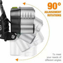 Super Bright 5 LED Zoom Headlamp USB Rechargeable Headlight Head Torch