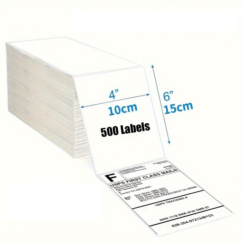 500 Stk. A6 (4 × 6) Aufkleber Rolle Thermo-Etikettenpapier für 500 Stk. A6 (4 × 6) Aufkleber Rolle Thermo-Etikettenpapier für