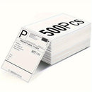 500 4x6 Fanfold Direct Thermal Shipping Labels for Zebra & Rollo Printers