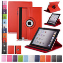 360 Rotating Leather Folio Case Cover Stand for iPad 2 | iPad 3 | iPad 4