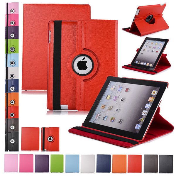 360 Rotating Leather Folio Case Cover Stand for For iPad Air 1/2 | iPad 5/6 | iPad Pro 9.7 inch (2016)