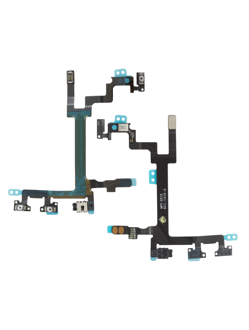 Volume Button + Power Button Flex Compatible For iPhone 5