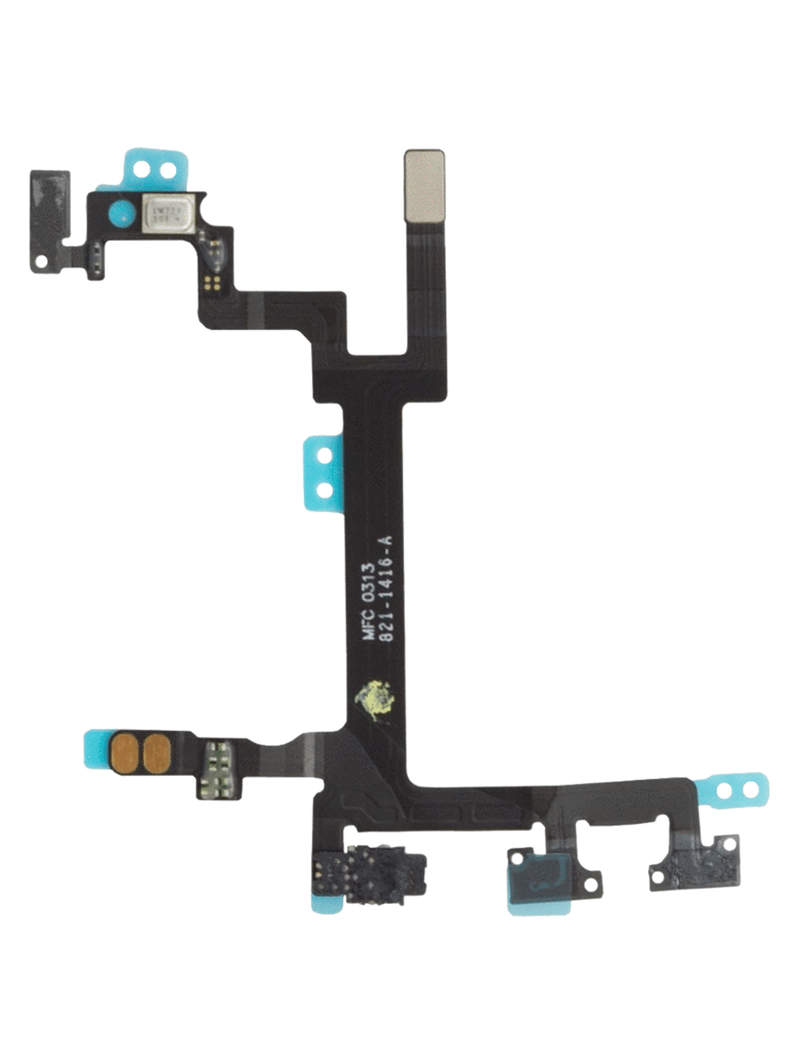 Volume Button + Power Button Flex Compatible For iPhone 5