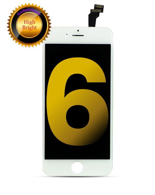 LCD Assembly Compatible For iPhone 6 (High Bright) (White)