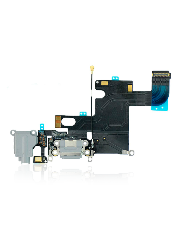 Charging Port Flex Cable Compatible For iPhone 6 (Aftermarket) (Silver)