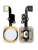Home Button With Flex Compatible For iPhone 6 / 6 Plus (Gold)