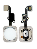 Home Button With Flex Compatible For iPhone 6 / 6 Plus (Silver)