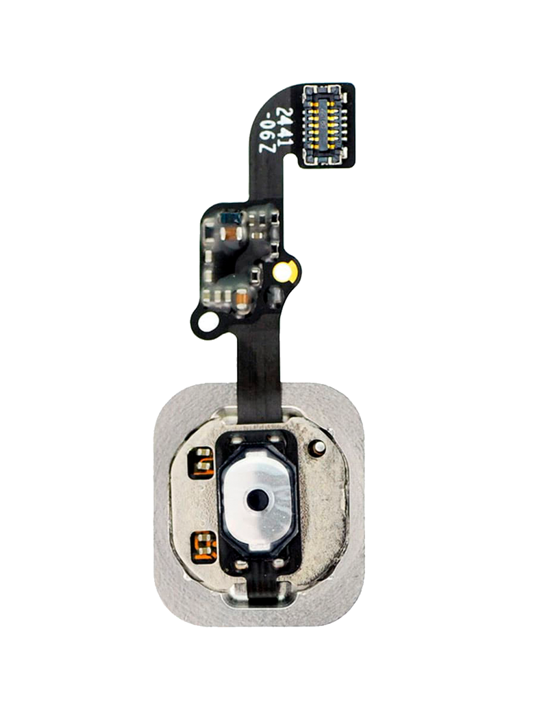 Home Button With Flex Compatible For iPhone 6 / 6 Plus (Silver)
