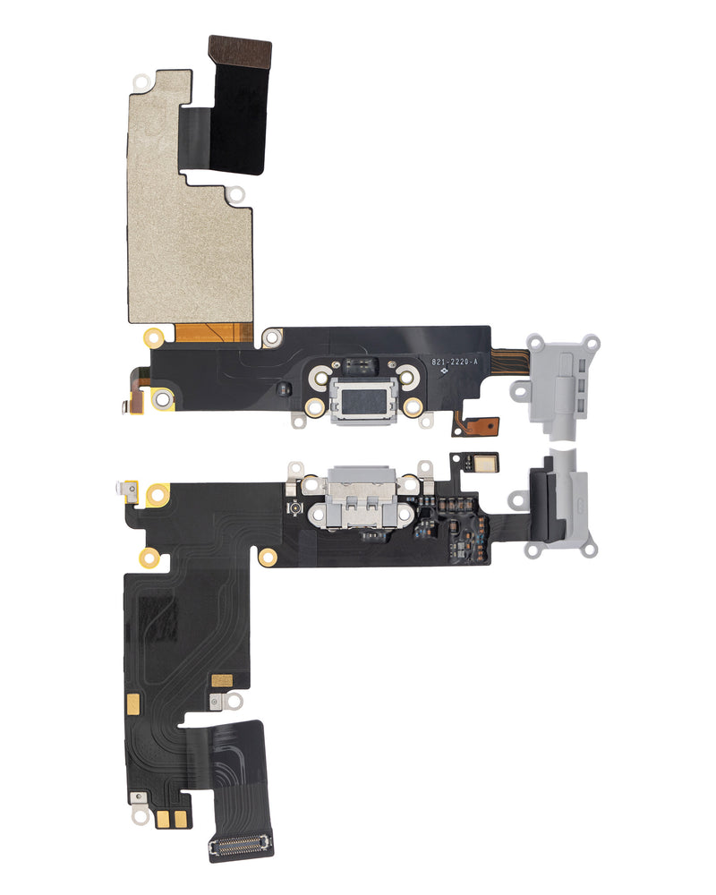 Charging Port Flex Cable Compatible For iPhone 6 Plus (Premium) (Silver)