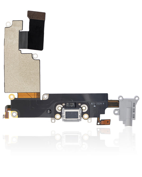 Charging Port Flex Cable Compatible For iPhone 6 Plus (Premium) (Silver)