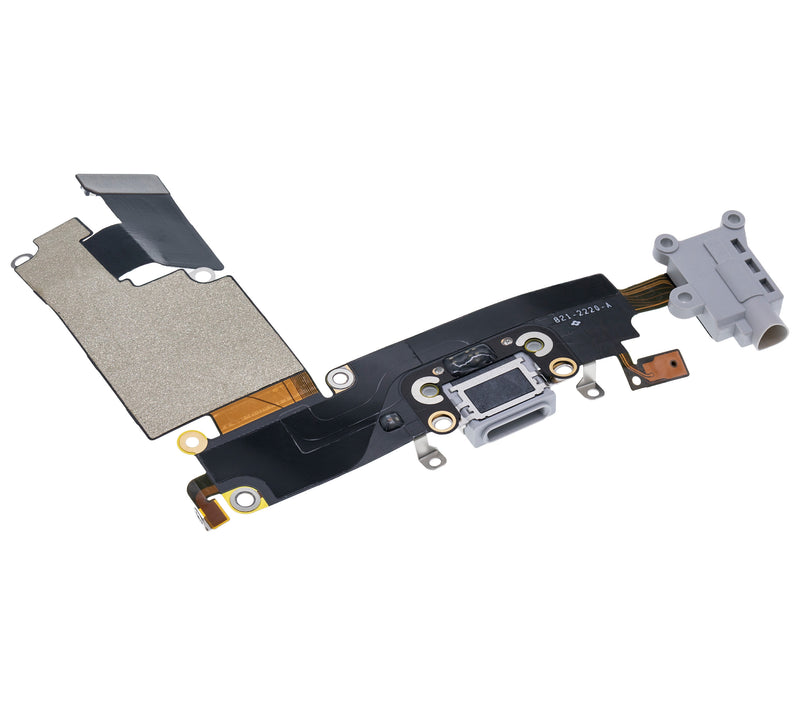 Charging Port Flex Cable Compatible For iPhone 6 Plus (Premium) (Silver)