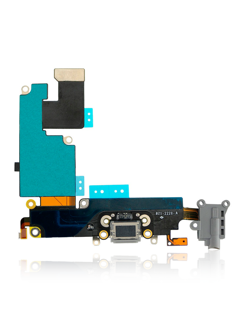 Charging Port Flex Cable Compatible For iPhone 6 Plus (Premium) (Space Grey)