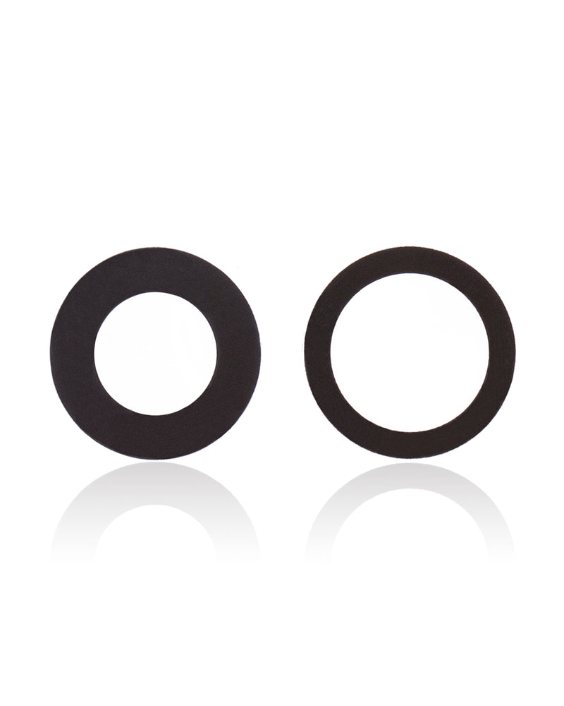 Back Camera Lens With Bracket Compatible For iPhone 12 / 12 Mini (Black) (Real Sapphire / Premium)