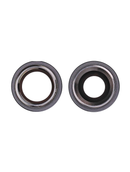 Back Camera Lens With Bracket Compatible For iPhone 12 / 12 Mini (Black) (Real Sapphire / Premium)