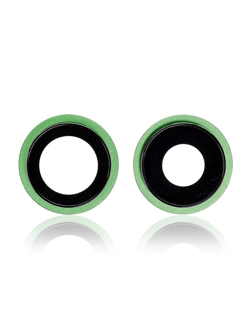 Back Camera Lens With Bracket Compatible For iPhone 12 / 12 Mini (Green) (Real Sapphire / Premium)
