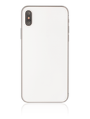 Back Housing W/ Small Components Pre-Installed Compatible For iPhone X (No Logo) (Silver)
