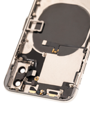 Back Housing W/ Small Components Pre-Installed Compatible For iPhone X (No Logo) (Silver)