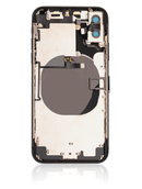Back Housing W/ Small Components Pre-Installed Compatible For iPhone X (No Logo) (Space grey)