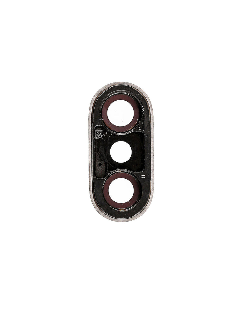 Back Camera Lens With Bracket Compatible For iPhone X (Silver)