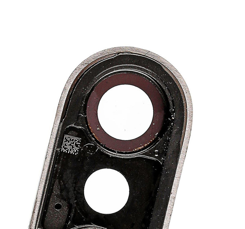 Back Camera Lens With Bracket Compatible For iPhone X (Silver)