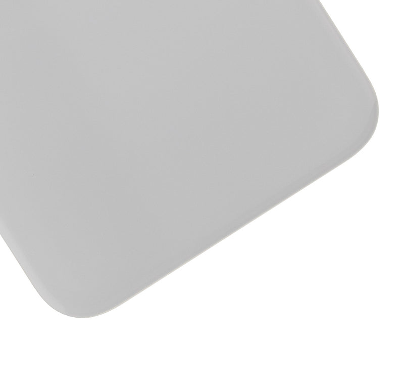 Back Glass Compatible For iPhone XR (No Logo / Large Camera Hole) (Silver)