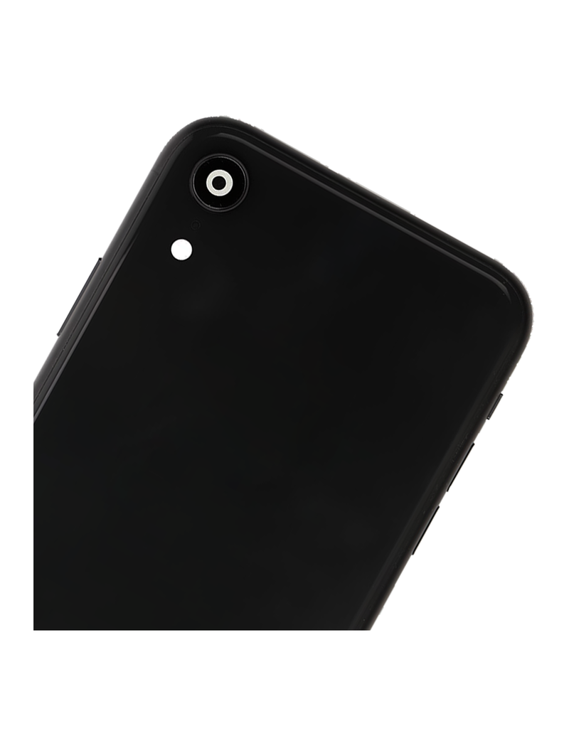 Back Housing W/ Small Components Pre-Installed Compatible For iPhone XR (No Logo) (Space Grey)
