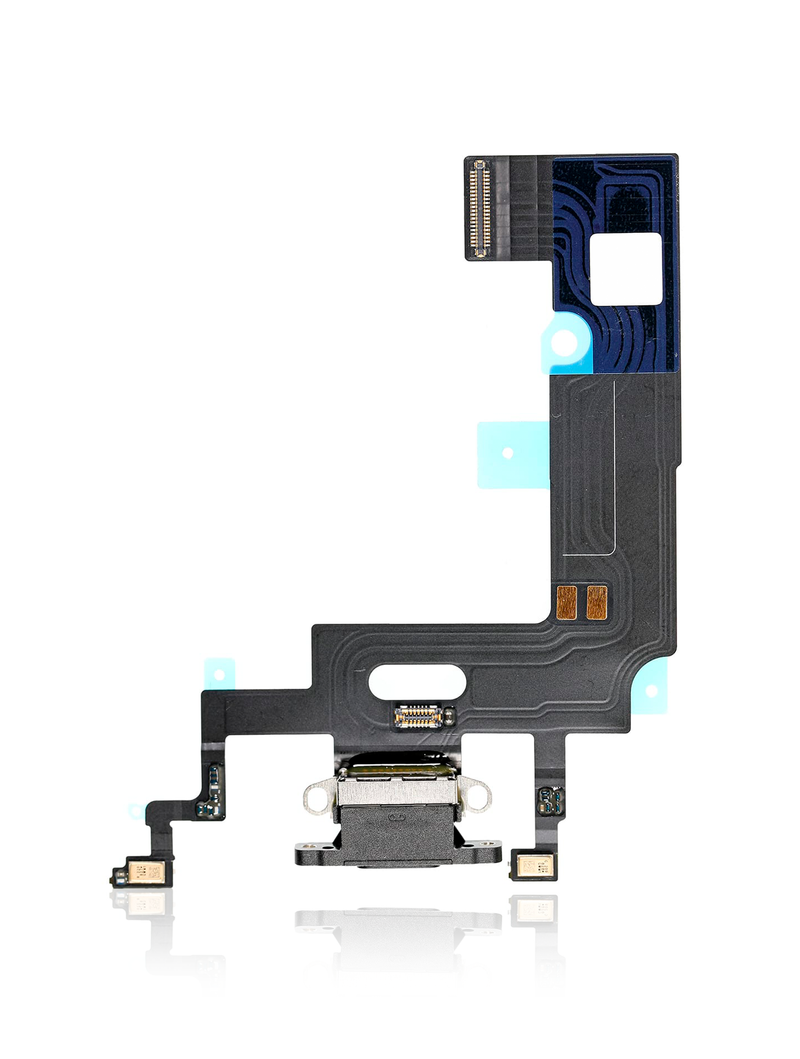 Charging Port Flex Cable Compatible For iPhone XR (Aftermarket) (Black)