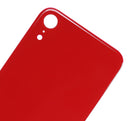 Back Glass Compatible For iPhone XR (No Logo / Large Camera Hole) (Red)