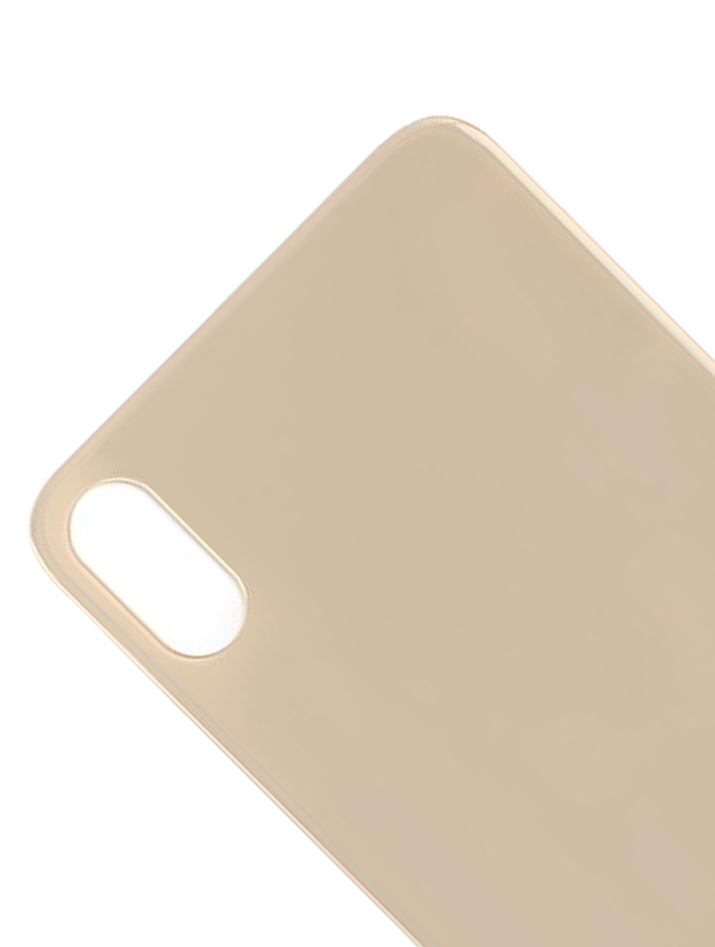 Back Glass Compatible For iPhone XS (No Logo / Large Camera Hole) (Gold)