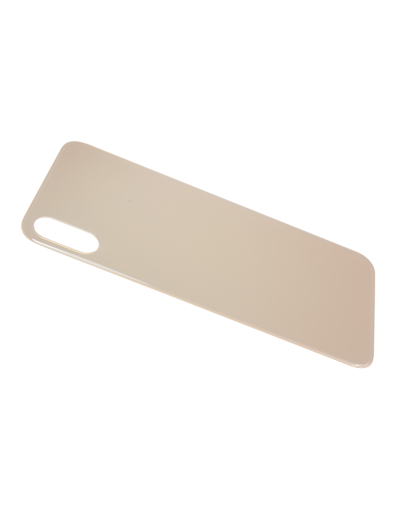 Back Glass Compatible For iPhone XS (No Logo / Large Camera Hole) (Gold)