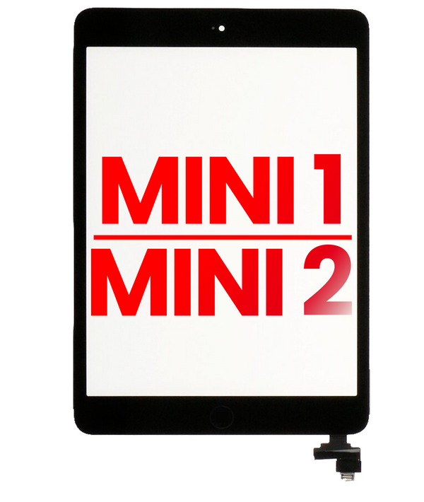 Digitizer With IC Chip & Home Button Pre-Installed For iPad Mini 1 / iPad Mini 2 (Black)