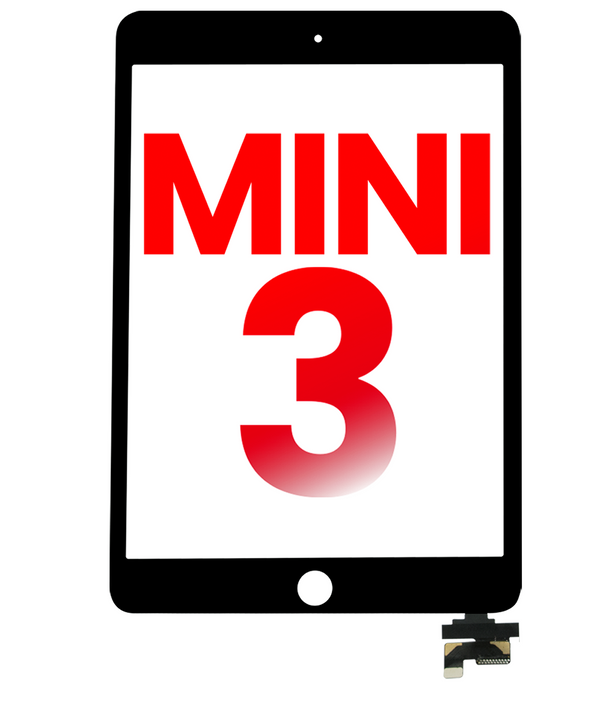 Digitizer With IC Chip for iPad Mini 3 (No Home Button Installed) (Black)