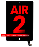 LCD Assembly With Digitizer Compatible For iPad Air 2 (Sleep / Wake Sensor Flex Pre-Installed) (Aftermarket) (Black)