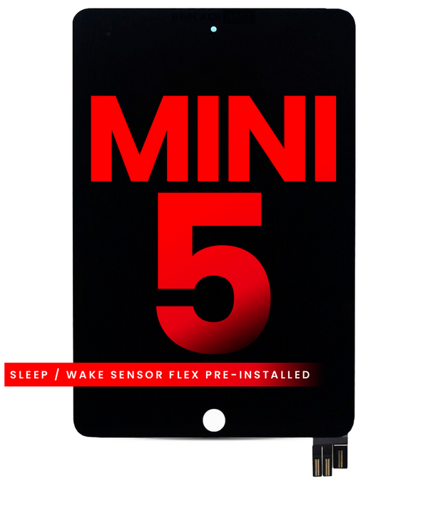 Assembly With Digitizer Compatible For iPad Mini 5 (Sleep / Wake Sensor Flex Pre-Installed) (Aftermarket)(Black)