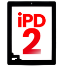 Digitizer Compatible For iPad 2 (Home Button Pre-Installed) (Aftermarket Plus) (Black)